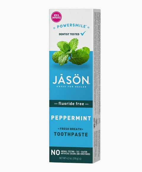 jason  Fluoride Free Peppermint Toothpaste