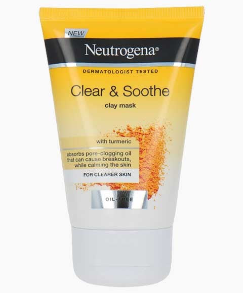 Johnson And Johnson Neutrogena Clear And Soothe Turmeric Oil Free Clay Mask
