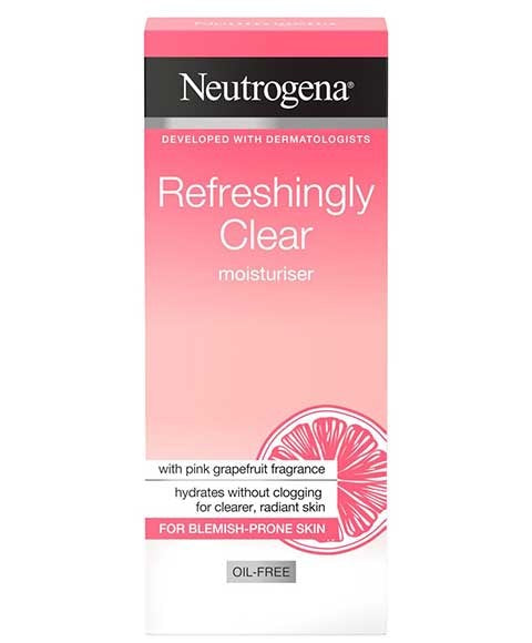 Johnson And Johnson Neutrogena Refreshingly Clear Pink Grapefruit Oil Free Moisturiser