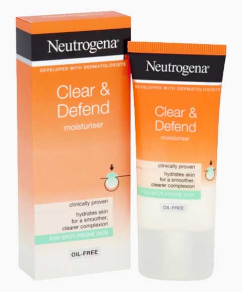 Johnson And Johnson Neutrogena - Clear And Defend Oil Free Moisturiser