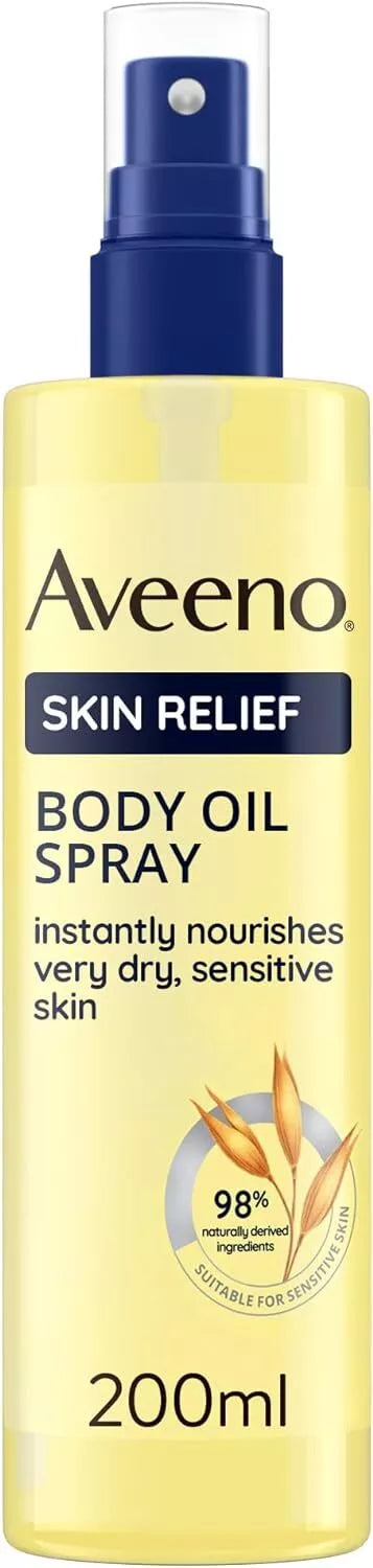Aveeno Skin Relief Body Oil Spray 200ml - Jojoba & Oat Oil