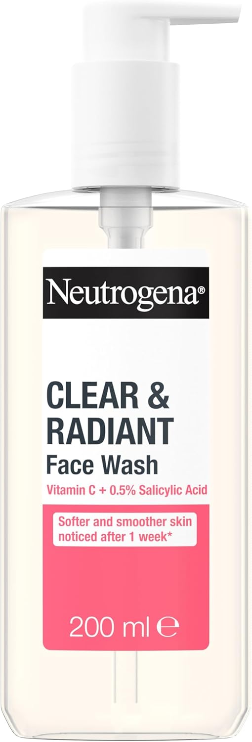 Johnson And Johnson Neutrogena Visibly Clear Pink Grapefruit Facial Wash 200ml - Afro Hair Boutique