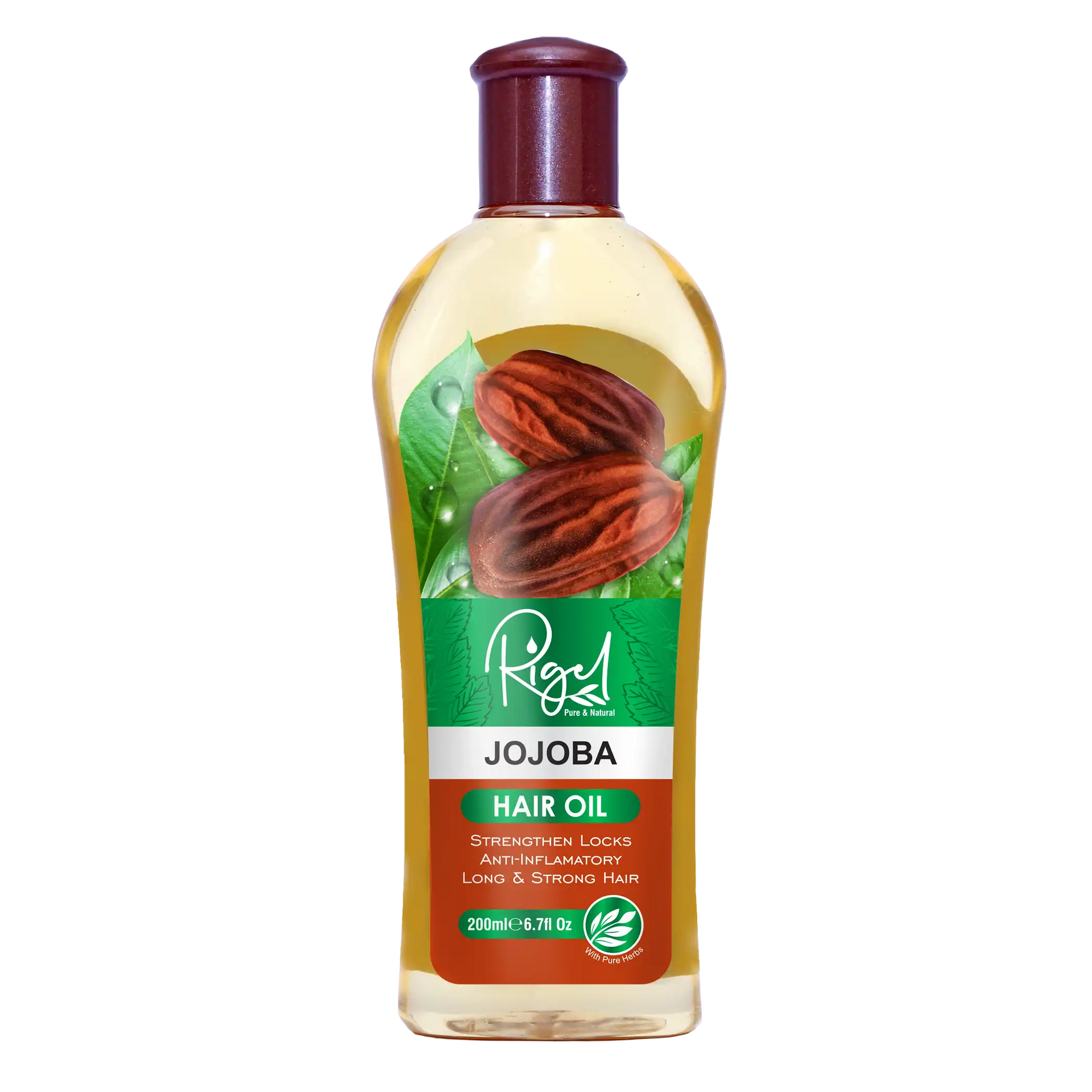 Rigel Pure And Natural Jojoba Hair Oil 200ml