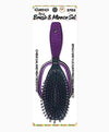 Kashmir  Brush And Mirror Set 3702