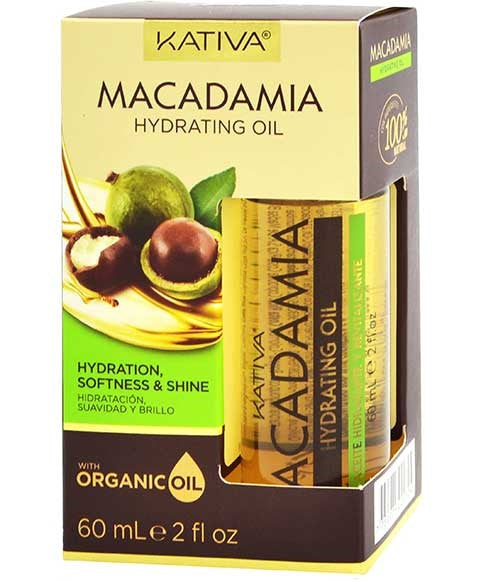 Kativa Macadamia Organic Hydrating Oil