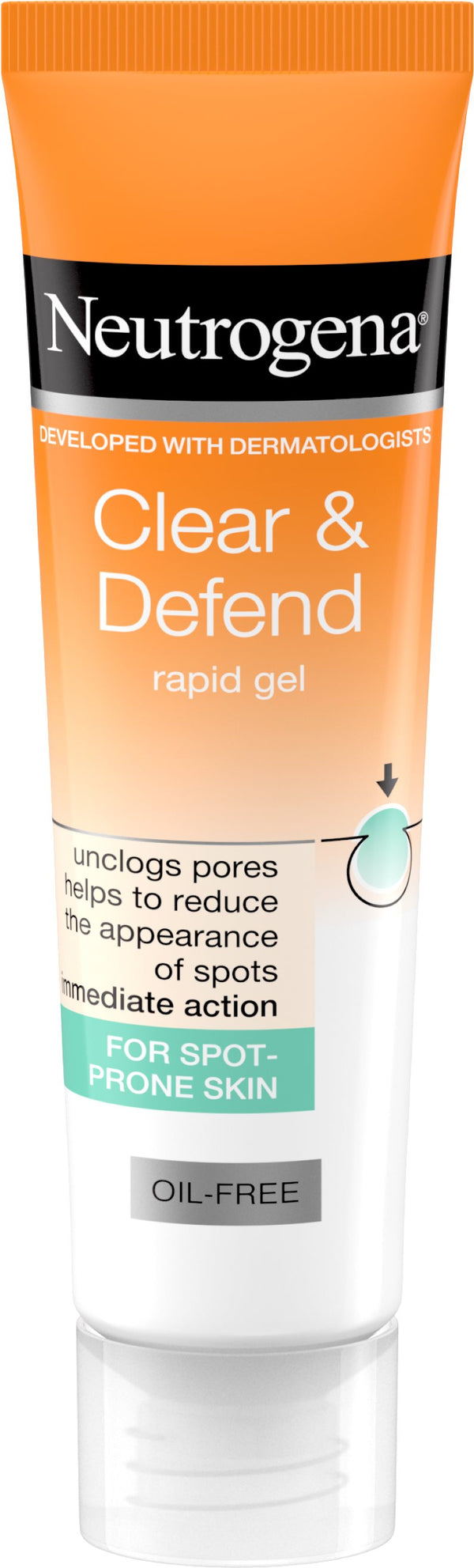 Johnson And Johnson Neutrogena Clear And Defend Oil Free Rapid Gel 15ml - Afro Hair Boutique