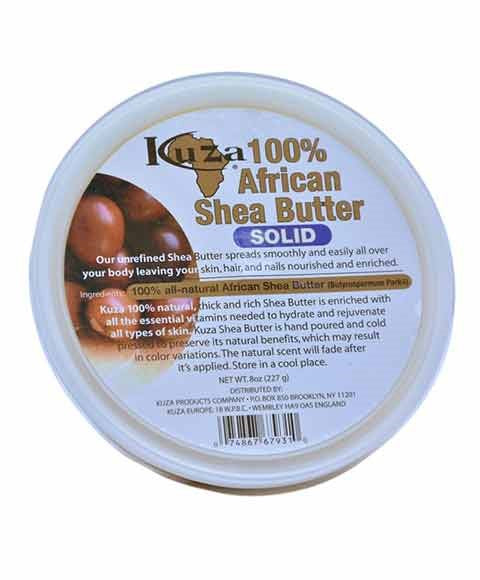 kuza Hundred Percent African White Shea Butter Solid