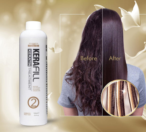 Kerafill Professional Keratin Hair Reconstructor Hair Straight & Repairs 280ml