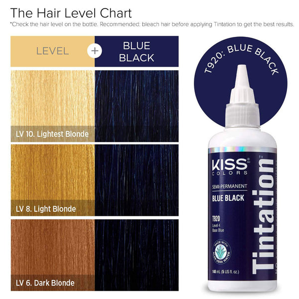 Kiss  Colors Tintation Semi Permanent Blue Black T920