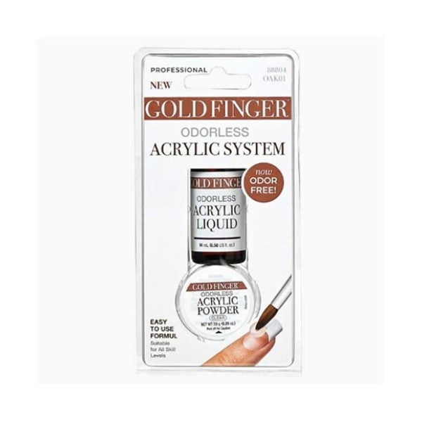 Kiss Products Kiss Gold Finger Odorless Acrylic System Clear OAK01