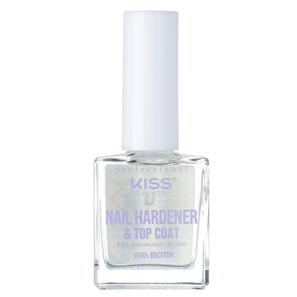 Kiss  New York Professional Nail Hardener And Top Coat With Biotin Instant Shield