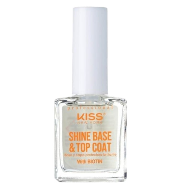 Kiss  New York Professional Shine Base And Top Coat With Biotin Anti Chipping
