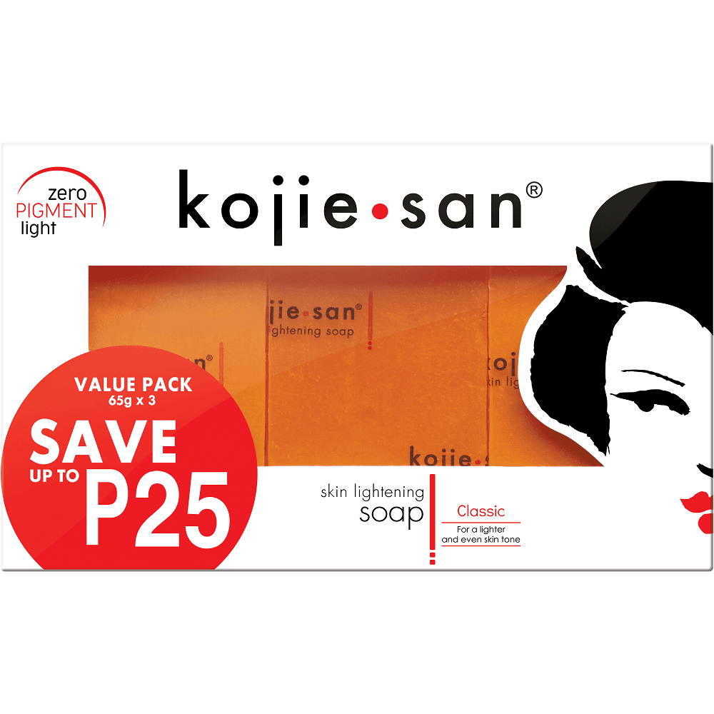 Kojie San Skin Lightening Multi-Pack Soap Reduce Dark Spot 65g / 100g, 135g