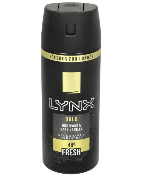 Lynx Gold Oud Wood And Dark Vanilla Deodorant Bodyspray