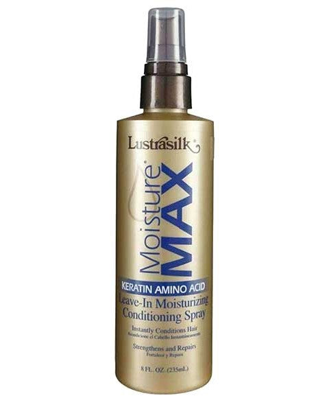 LustraSilk Moisture MAX Keratin Amino Acid Leave In Moisturizing Conditioning Spray