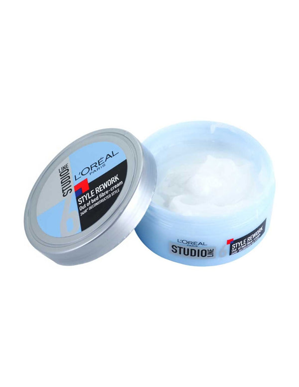 Loreal Studio Style Rework Out Of Bed Fibre Hair Style Cream 150ml