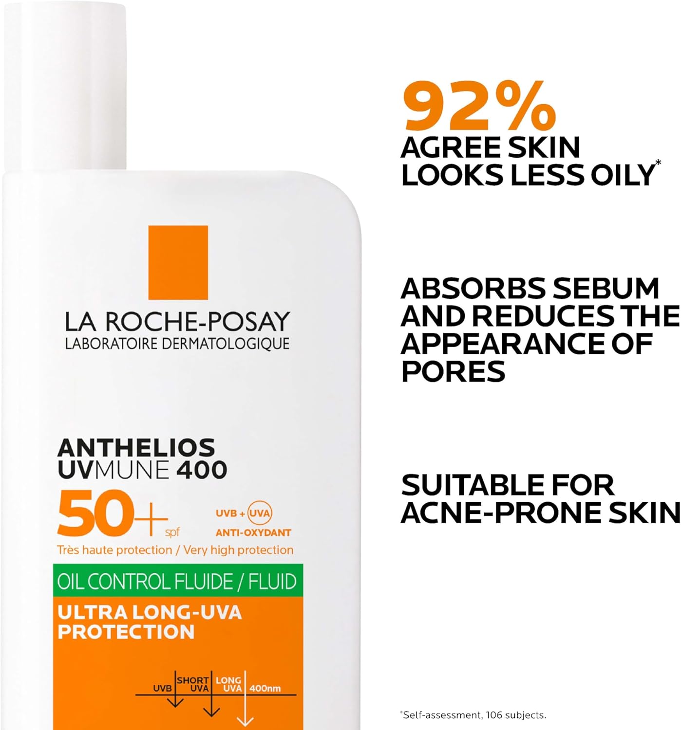 La Roche Posay  Anthelios Uvmune 400 Fluid Oil Control SPF50 Plus