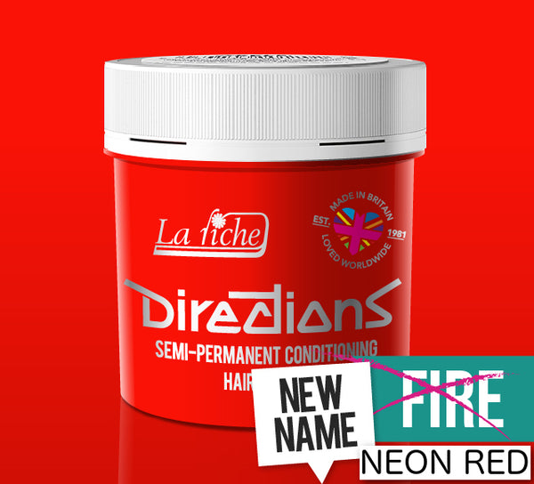 La Riche Directions Semi-Permanent Conditioning Hair Dye Colour - Neon Blue/Red - Afro Hair Boutique