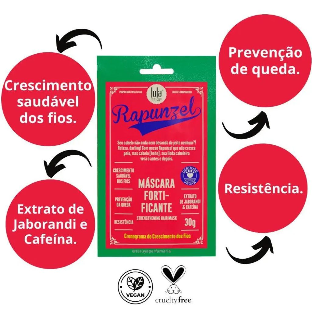 Lola Cosmetics  Rapunzel Strengthening Hair Mask Sachet