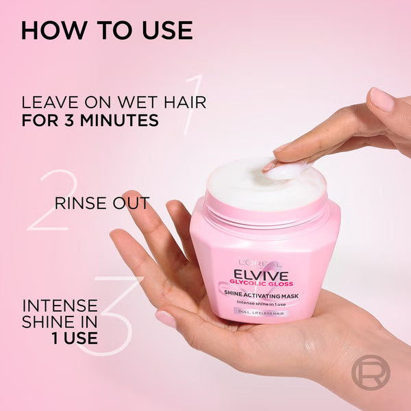 Loreal Elvive Glycolic Gloss Shine Activating Mask