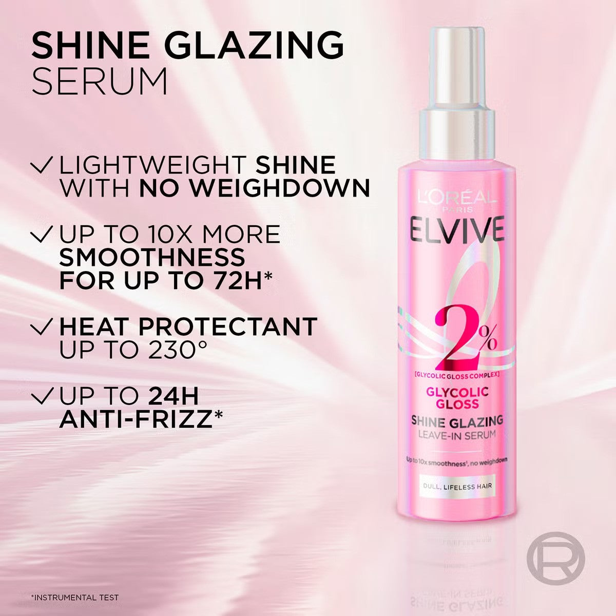 Loreal  Elvive Glycolic Gloss Shine Glazing Leave In Serum