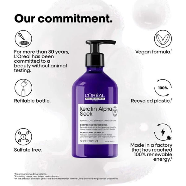 Loreal  Keratin Alpha Sleek Shampoo