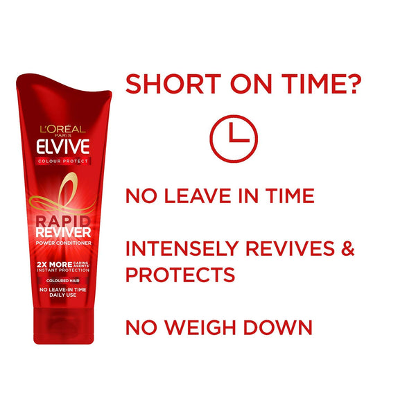 Loreal Paris Elvive Colour Protect Rapid Reviver Coloured Hair Power Conditioner 180ml