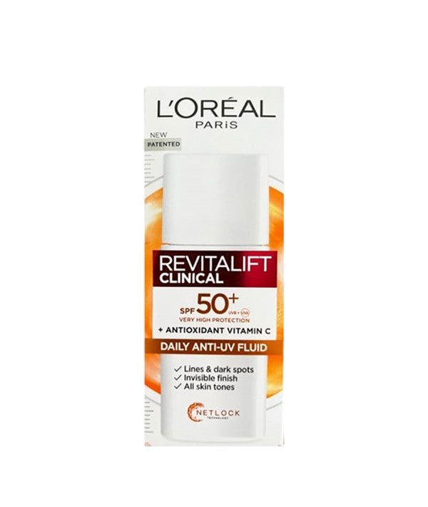 loreal  Revitalift Clinical Daily Anti UV Fluid SPF 50 Plus
