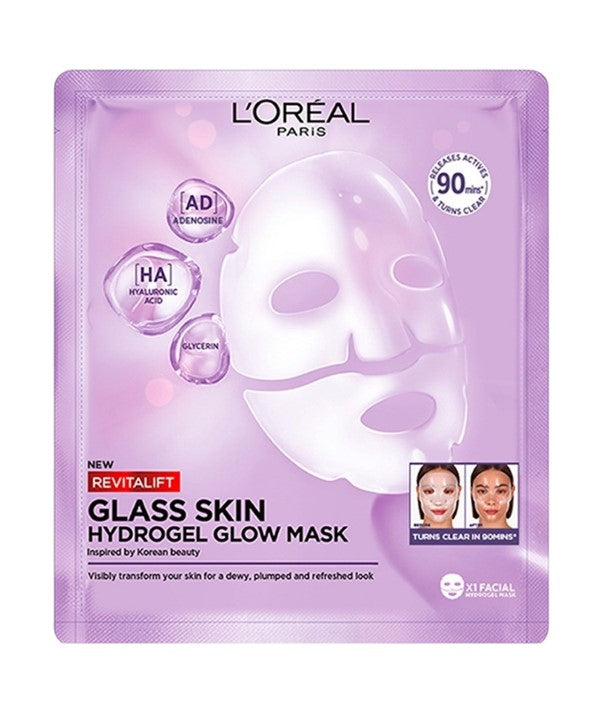 Loreal  Revitalift Glass Skin Hydrogel Glow Sheet Mask