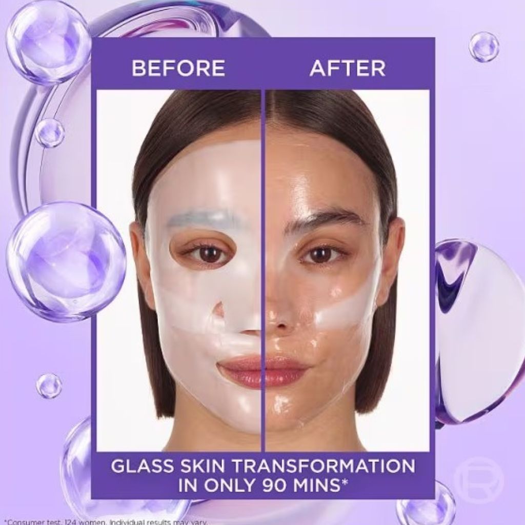 Loreal  Revitalift Glass Skin Hydrogel Glow Sheet Mask