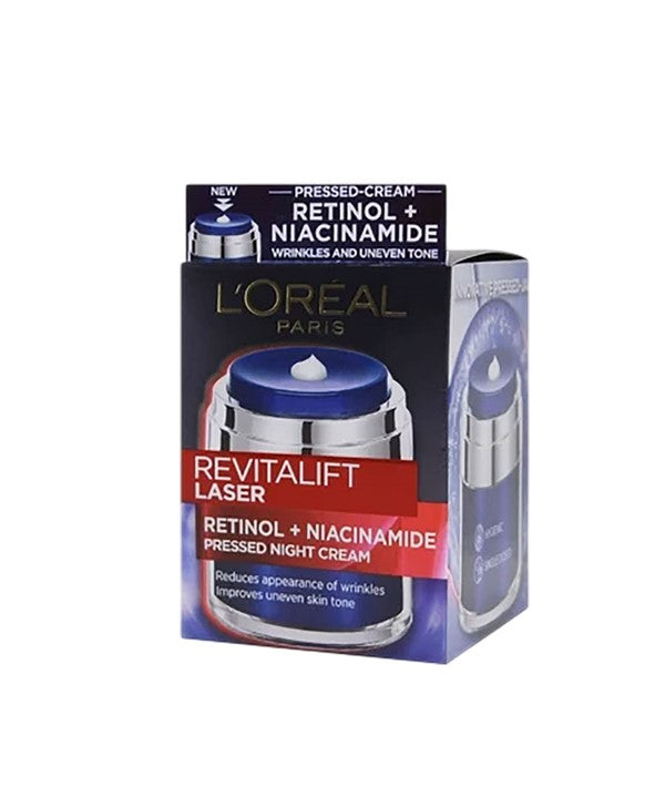loreal  Revitalift Laser Retinol Niacinamide Pressed Night Cream