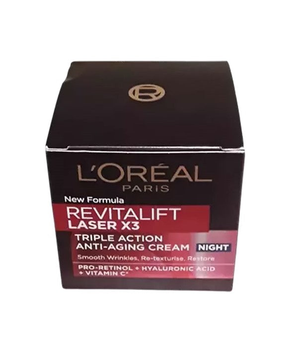 loreal  Revitalift Laser X3 Action Anti Aging Night Cream 