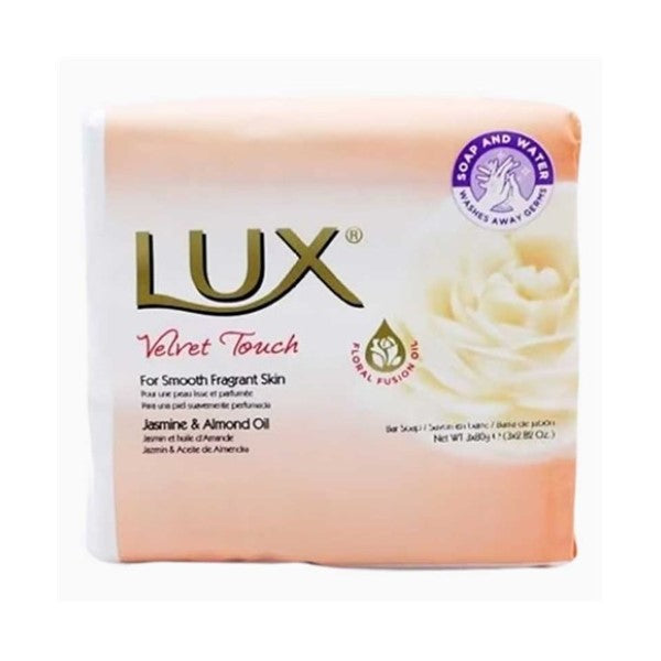 Lux  Velvet Touch Soap Bar With Jasmine And Almond Oil
