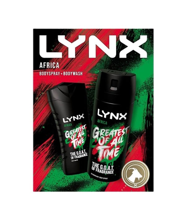 Lynx  Africa Body Spray And Body Wash Duo