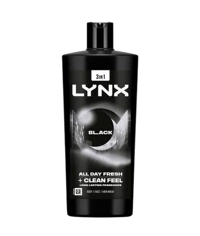 Lynx Black 3 In 1 All Day Fresh Body Wash 700ml