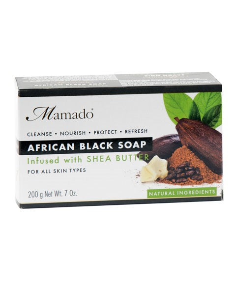 Mamado African Black Soap Infused With Shea Butter