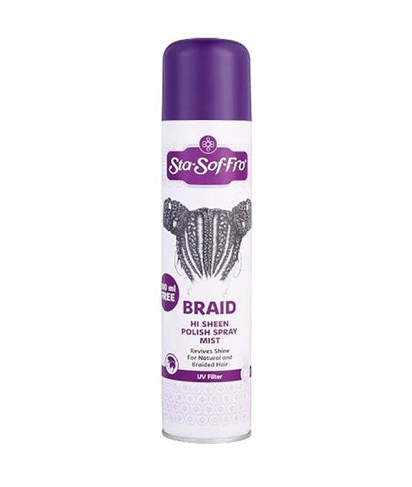M And M Cosmetics Sta Sof Fro Braid Hi Sheen Polish Spray Mist