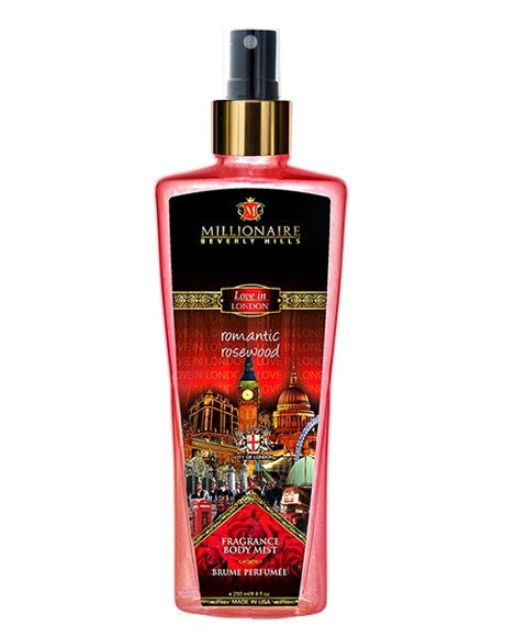 Millionaire Beverly Hills Love In London Romantic Rosewood Fragrance Body Mist