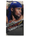 Bee Sales Superstar Velvet Deep Wave Durag Navy 4803NAV