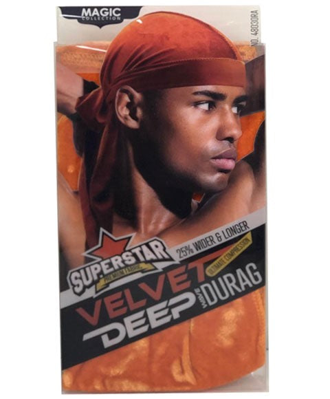 Bee Sales Superstar Velvet Deep Wave Durag 4803ORA
