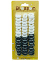 Mayfair Blossom Hair Collection Black White Hair Grips 15022