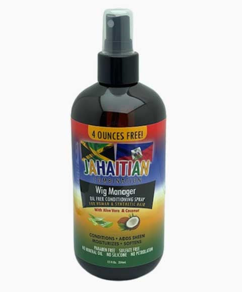 Mamado Jahaitian Combination Wig Manager With Aloe Vera And Coconut