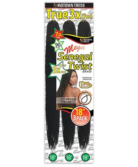 Motown Tress  Syn CST Mega 18 Senegal Twist Braid