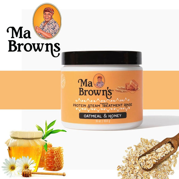 Ma Browns Protein Steam Treatment Rinse With Oatmeal And Honey - 454g