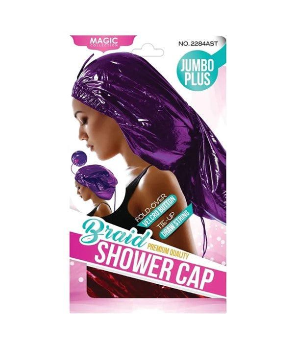 Bee Sales Magic Collection Braid Shower Cap Jumbo Plus