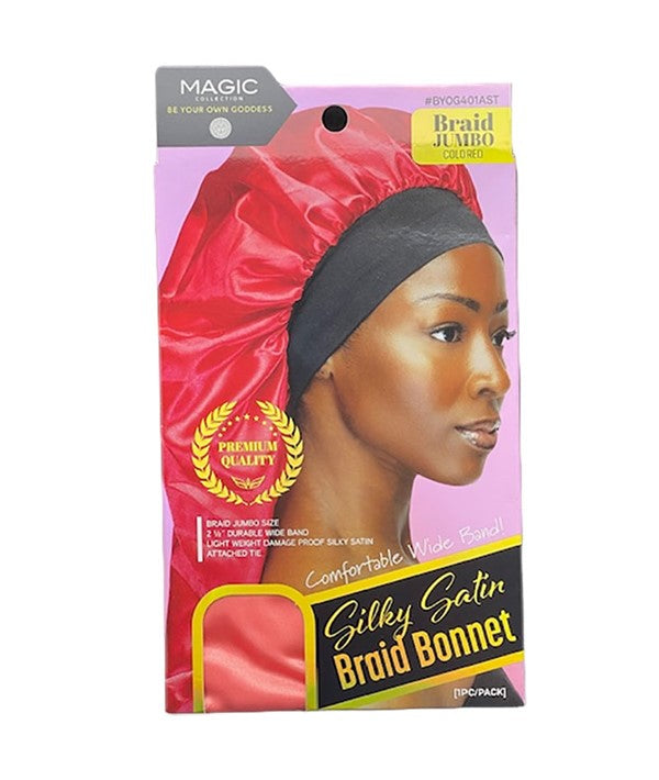 Bee Sales Magic Collection Silky Satin Braid Bonnet BYOG401AST