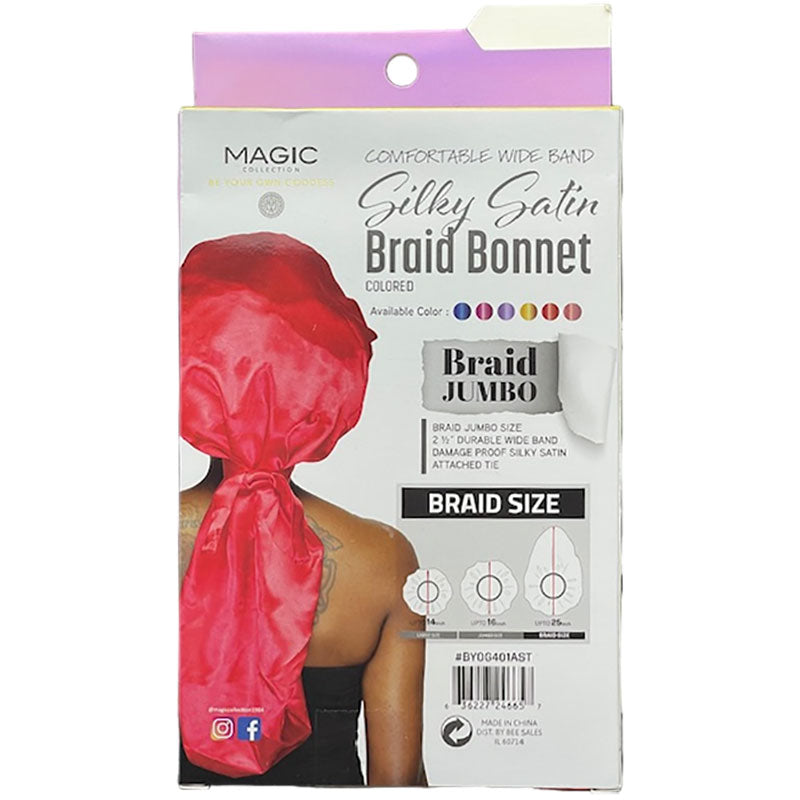 Bee Sales Magic Collection Silky Satin Braid Bonnet BYOG401AST