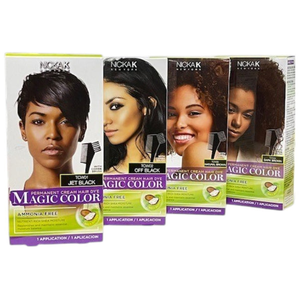 NICKA K Newyork Magic Colour Permanent Cream Hair Dye Ammonia Free
