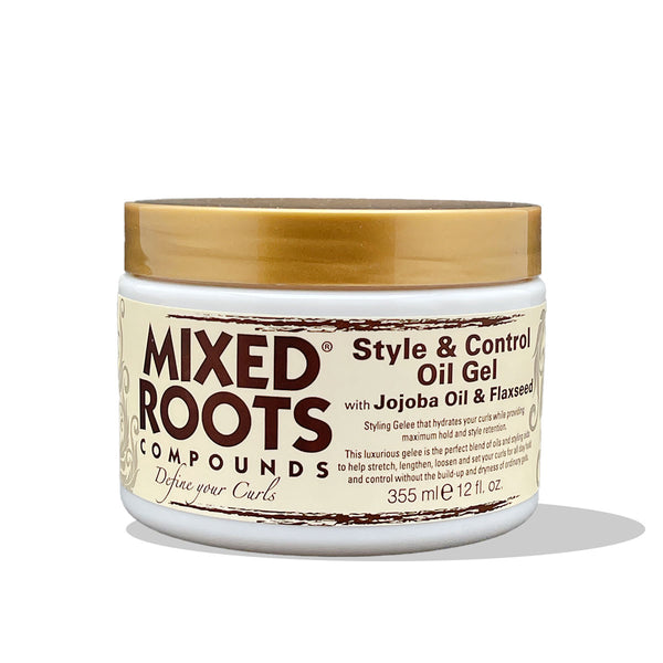 Mixed Roots Compounds Style & Control Oil Gel 355ml With Jojoba And Flaxseed - Afro Hair Boutique