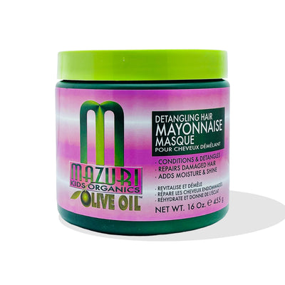 Mazuri Kids Olive Oil Detangling Hair Mayonnaise Masque 455g